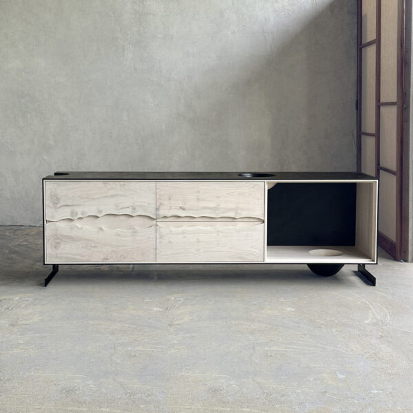 OUTSIDE IN Credenza – Metal Legs – 84”