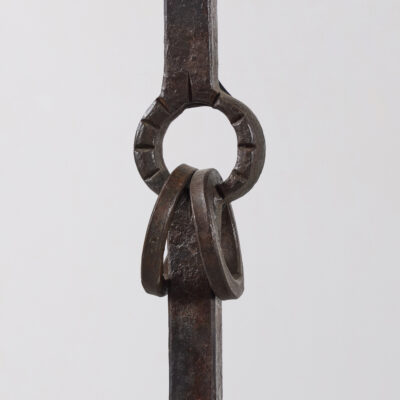 Pair of Étrier Wrought-Iron Floor Lamps