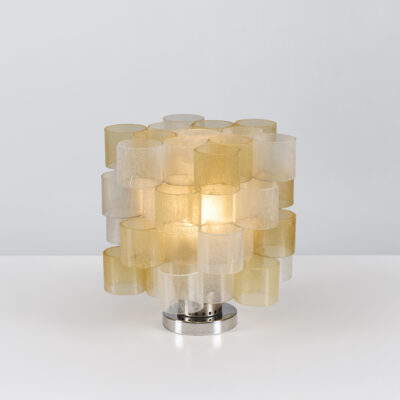 Pair of Globula Table Lamps by Albano Poli for Poliarte