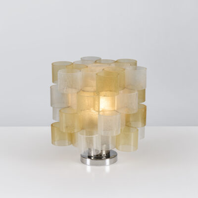 Pair of Globula Table Lamps by Albano Poli for Poliarte