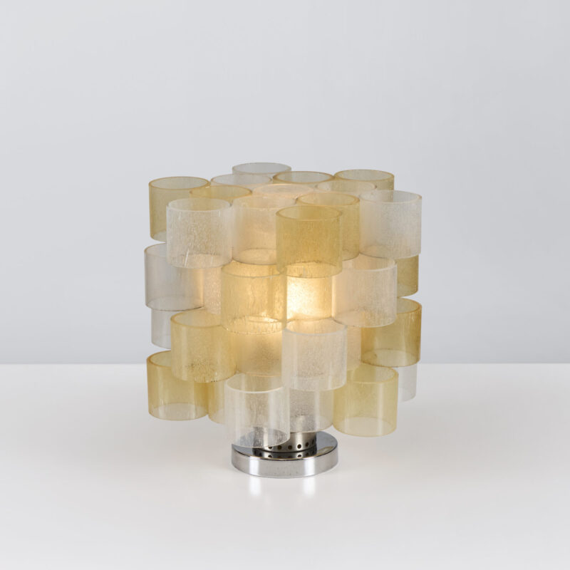 Pair of Globula Table Lamps by Albano Poli for Poliarte