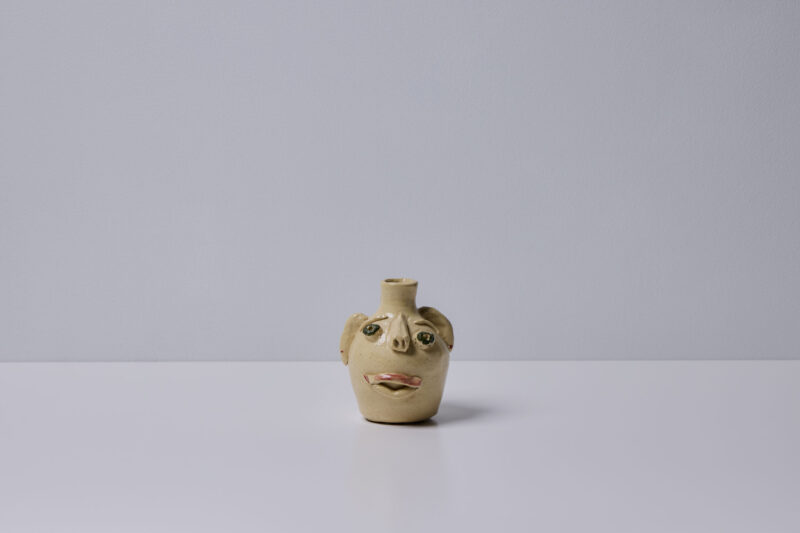 Green-Eyed Face Jug by Fred Beane