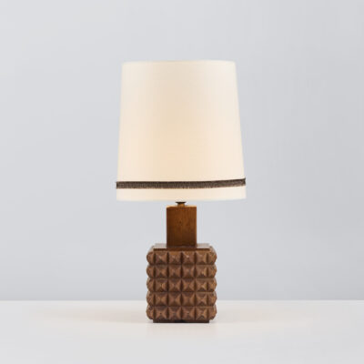 Bugnato Carved-Wood Table Lamp