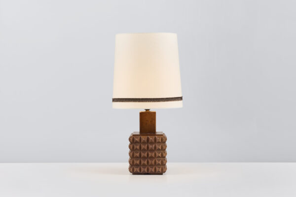 Bugnato Carved-Wood Table Lamp