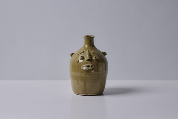 Taupe Face Jug by Fred Beane