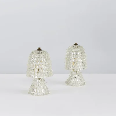 Pair of Virtus Table Lamps by Barovier & Toso