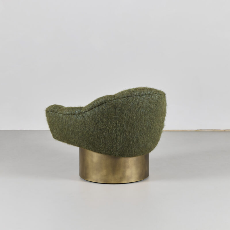 Column Turn Around Swivel Chair – Channel Tufted
