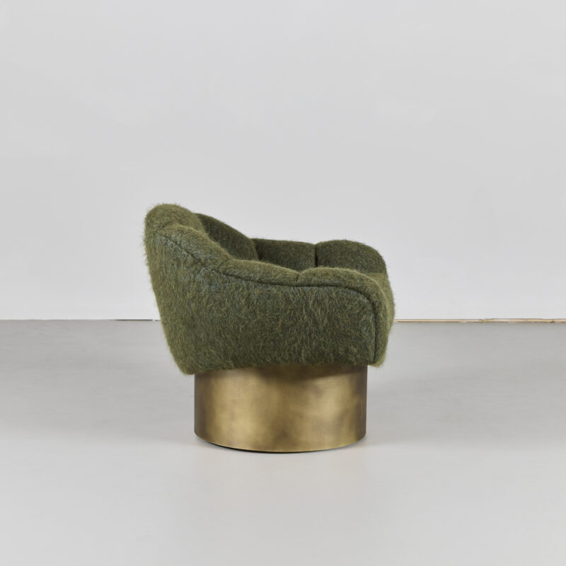 Column Turn Around Swivel Chair – Channel Tufted