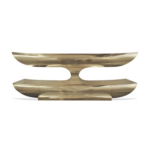 Two Tier Console – Brass by Scala Luxury