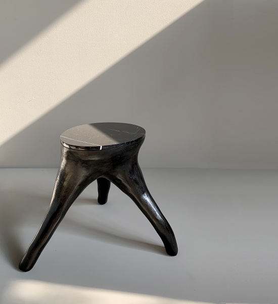 OUTSIDE IN Stool – Marble by Patrick Weder