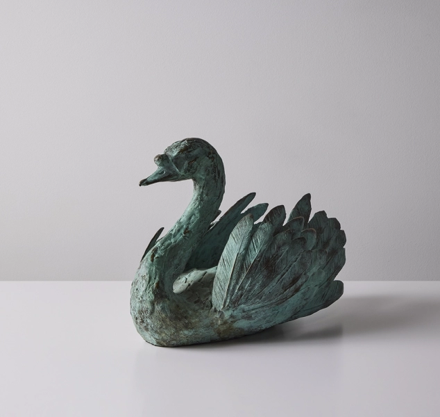 Mute Swan Bronze Sculpture by Robert “Bob” Winship