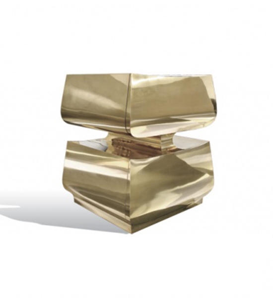 2 Tier Side Table – Brass by Scala Luxury