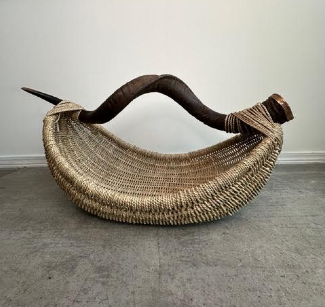 Kudu Antelope Horn Basket by Dax Savage