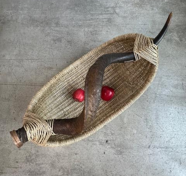 Kudu Antelope Horn Basket by Dax Savage