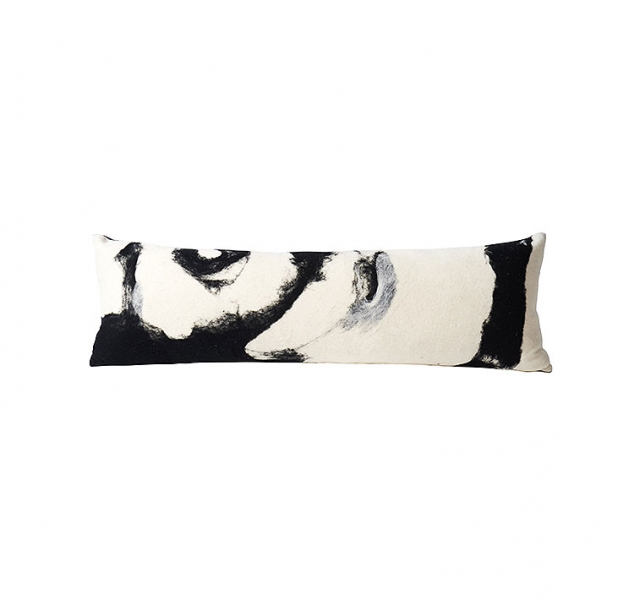 Abstract Wool Body Pillow