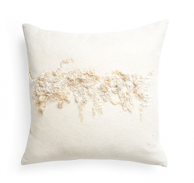 Wensleydale Wool Pillow – White