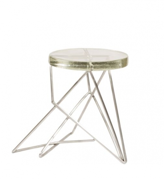 Architect Side Table/Stool, Aluminum by John Liston