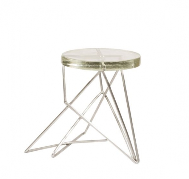 Architect Side Table/Stool, Aluminum by John Liston