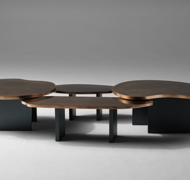 Atoll Tables (Group of Four) by Douglas Fanning