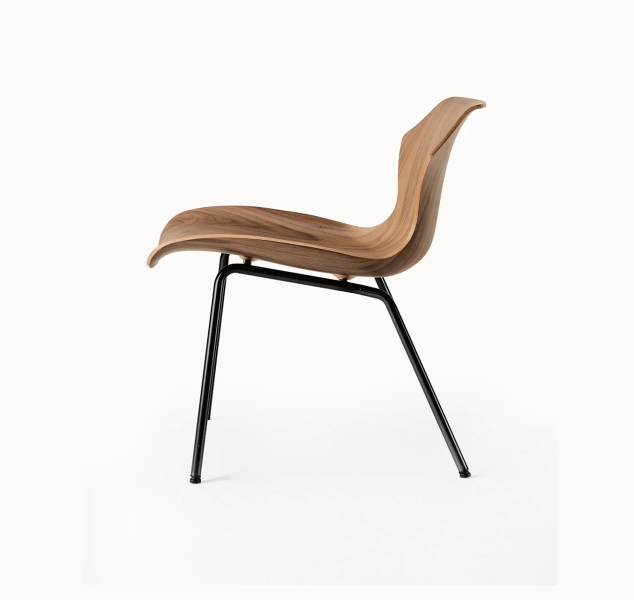 Petal Lounge Chair Metal Base by BassamFellows