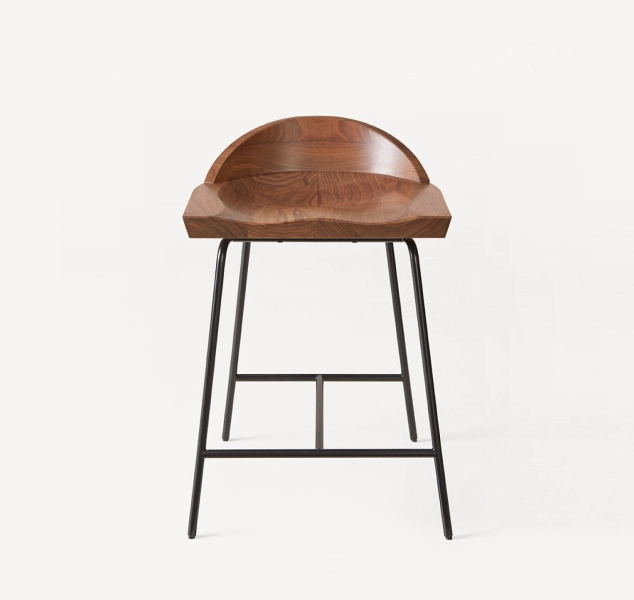 Spindle Low Back Stools by BassamFellows