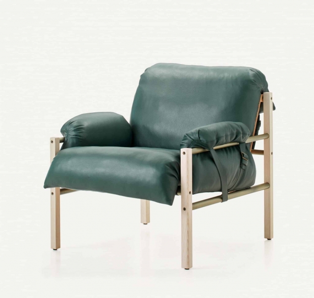 Sling Club Chair and Ottoman by BassamFellows