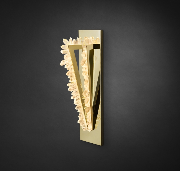 Crystal Pythagoras Twin Sconce by Christopher Boots