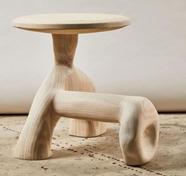 002 Sculptural Side Table by Casey McCafferty