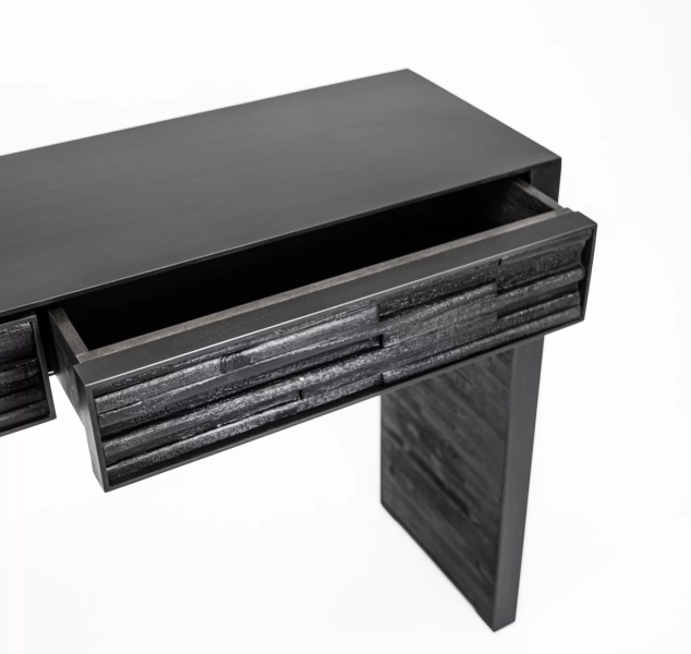 Charred Wood Console by J Liston Design
