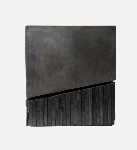 Charred Wood Side Table by J Liston Design