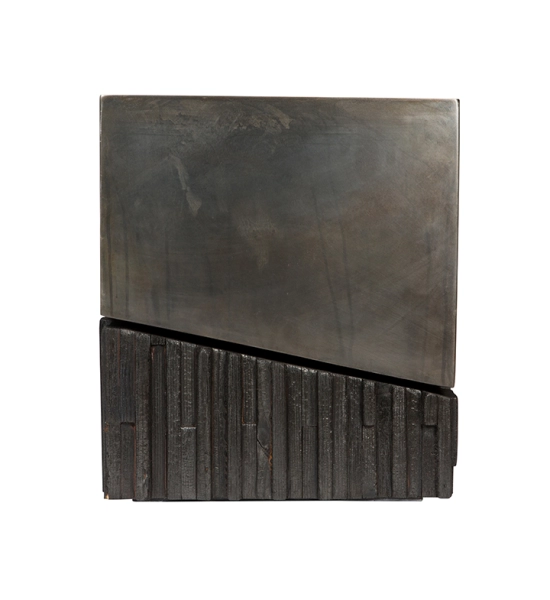 Charred Wood Side Table by J Liston Design