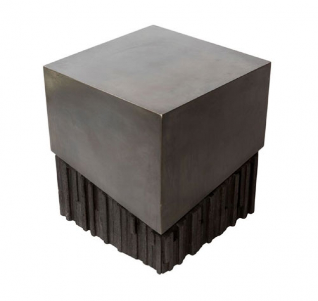 Charred Wood Side Table by John Liston