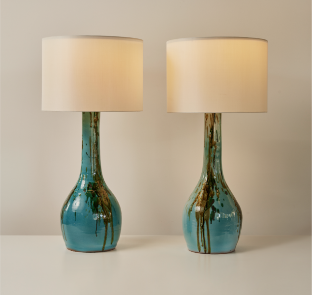 Pair of Grotto Table Lamps