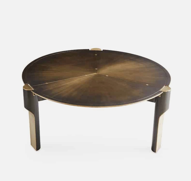 Denarii Cocktail Table Round by J Liston Design