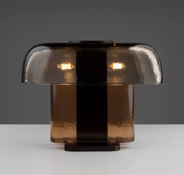 Esca Table Lamp No.1 in Cast Glass by Refractory