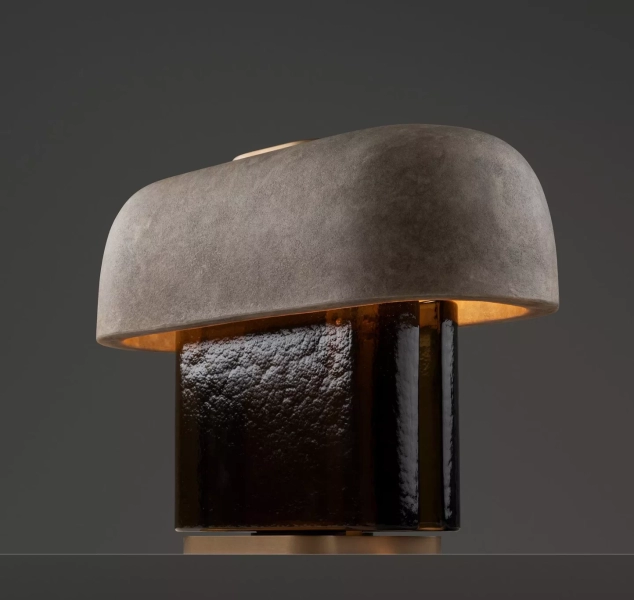 Esca Table Lamp No.1 in Mixed Materials by Refractory