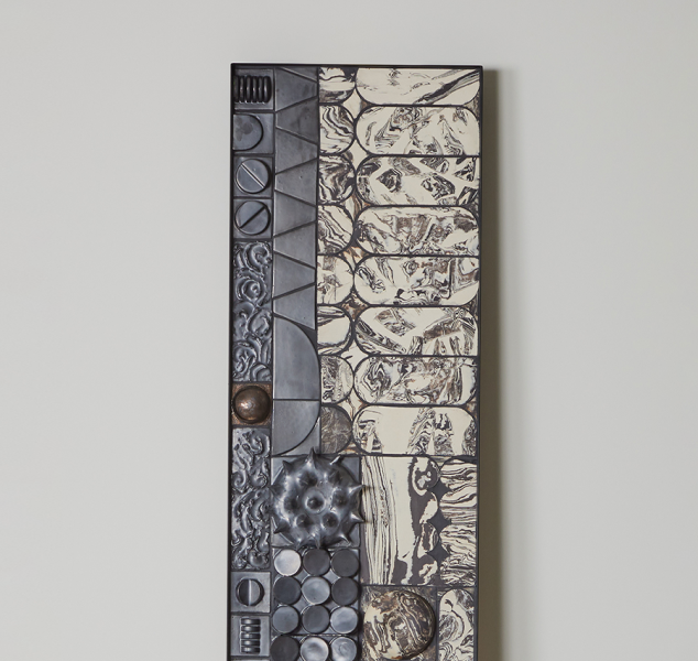 Framed Tiled Artwork – in Black by Linda Fahey