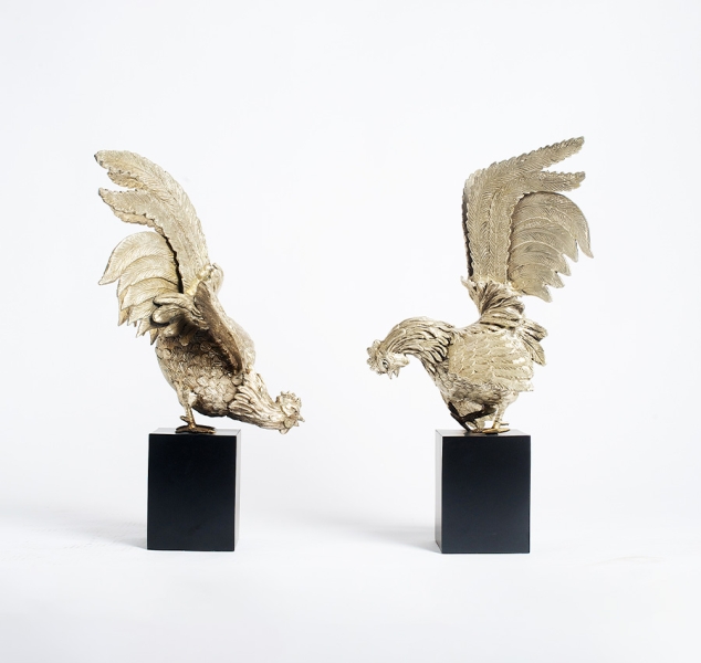 Gallus Sculpture (Set of 2) by Elan Atelier
