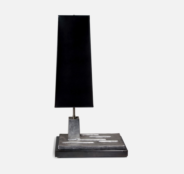 Insurgo Table Lamp, Silver Leaf by Chuck Moffit