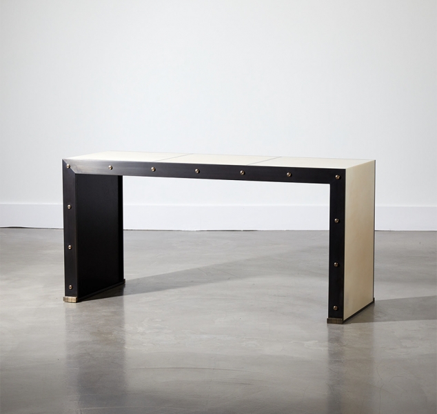 Parchment Axel Console Table