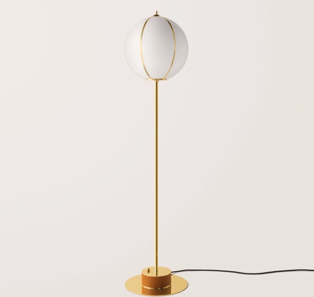 Rib Floor Lamp – Sphere by konekt