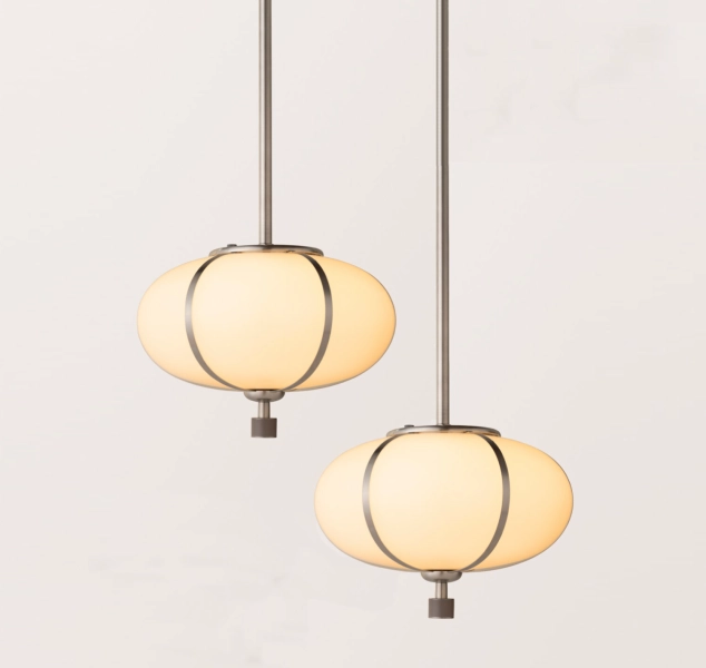 Rib Pendant – Small Ellipse Double by konekt