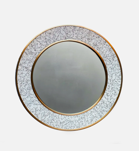 L’Oeuf Round Mirror by DE LA VEGA
