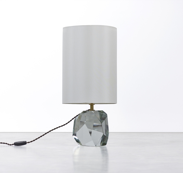 Pair of Clear Prisma Table Lamps