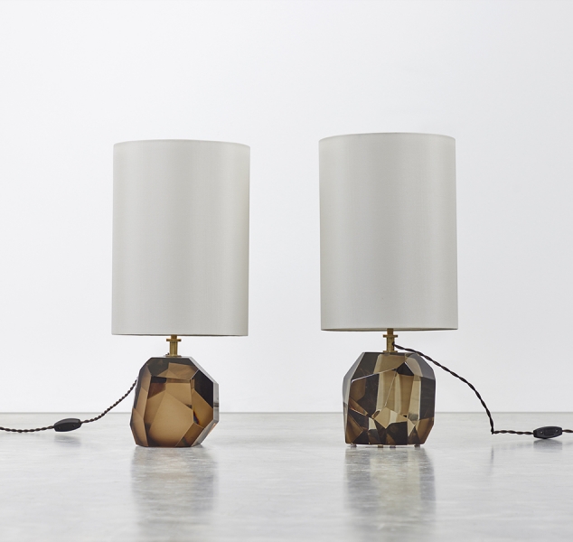 Pair of Topaz Prisma Table Lamps