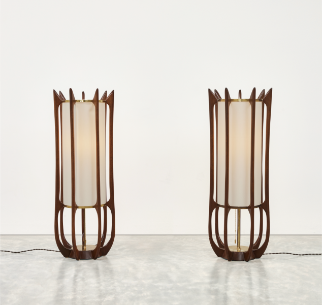 Pair of New Hope Table Lamps by Adrian Pearsall