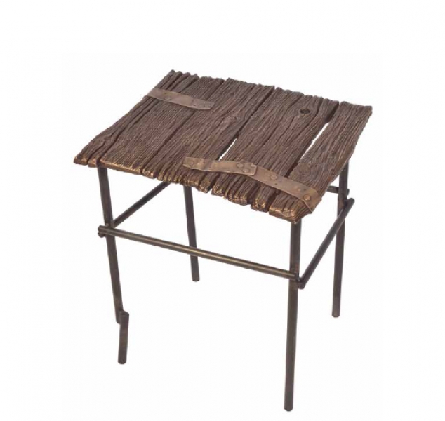 Old Oak Side Table by Chuck Moffit