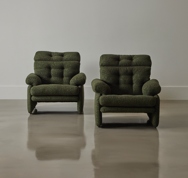 Pair of High-Back Coronado Chairs By Afra and Tobia Scarpa