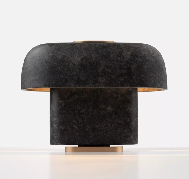 Esca Table Lamp No.1 in Cast Mineral by Refractory