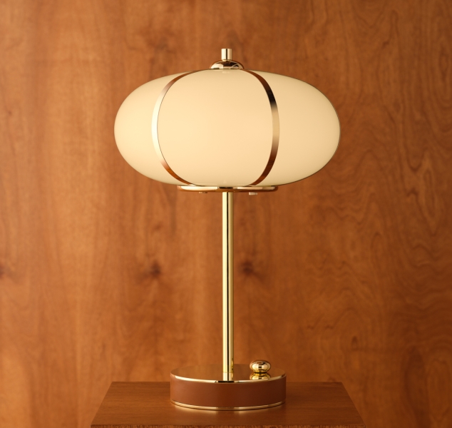 Rib Table Lamp – Ellipse by konekt